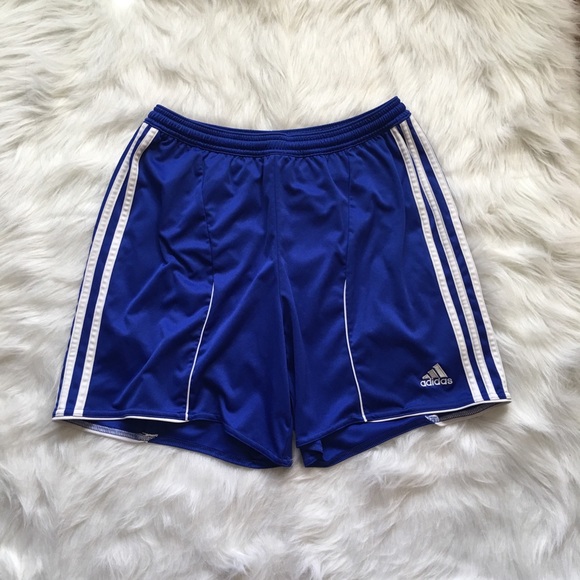 adidas Pants - Women’s Adidas three stripes blue shorts